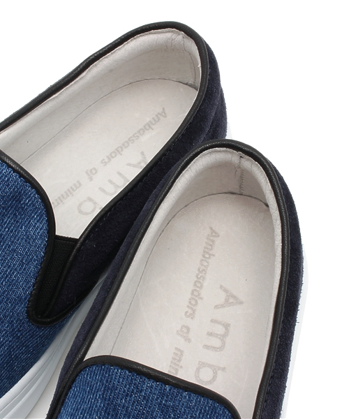SHIPS Days（シップスデイズ）の「★★Amb: SHIPS Days別注 コンビ スリッポン（スニーカー・レディース・ネイビー・36/35/34/37）」の6枚目の写真
