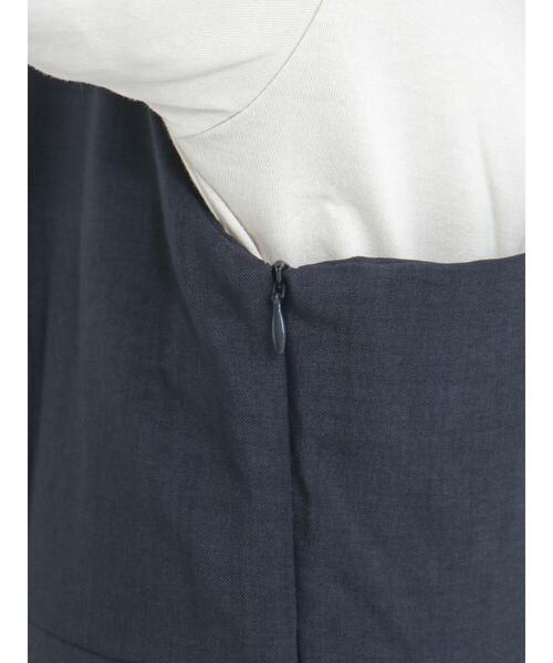 Te chichi TERRASSE（テチチテラス）の「麻調キャミワンピース（ワンピース・レディース・ベージュ/ネイビー/ブラウン・ﾌﾘ-）」の16枚目の写真