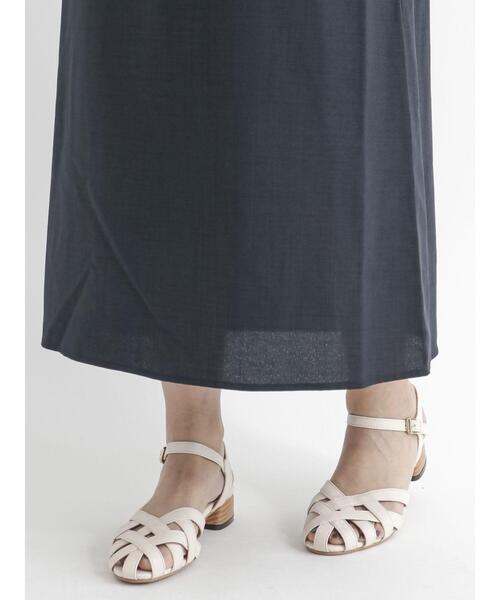 Te chichi TERRASSE（テチチテラス）の「麻調キャミワンピース（ワンピース・レディース・ベージュ/ネイビー/ブラウン・ﾌﾘ-）」の17枚目の写真