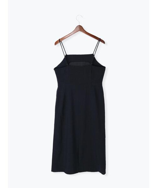 Te chichi TERRASSE（テチチテラス）の「麻調キャミワンピース（ワンピース・レディース・ベージュ/ネイビー/ブラウン・ﾌﾘ-）」の21枚目の写真