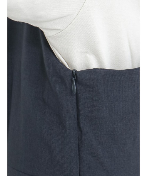 Te chichi TERRASSE（テチチテラス）の「麻調キャミワンピース（ワンピース・レディース・ベージュ/ネイビー/ブラウン・ﾌﾘ-）」の9枚目の写真