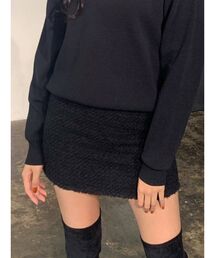 EMODA | フリンジヘムツイードスカート(スカート)