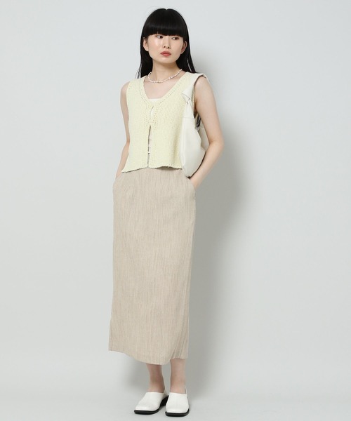 ALAND（エーランド）の「3.3 Field Trip／33 STRAIGHTロングスカート 2124453（スカート・レディース・ブラック/ベージュ・FREE）」の16枚目の写真