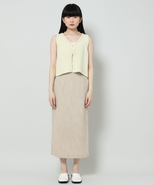 ALAND（エーランド）の「3.3 Field Trip／33 STRAIGHTロングスカート 2124453（スカート・レディース・ブラック/ベージュ・FREE）」の20枚目の写真