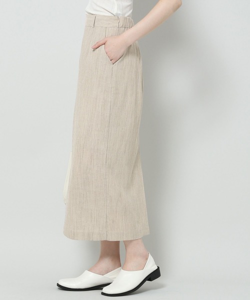 ALAND（エーランド）の「3.3 Field Trip／33 STRAIGHTロングスカート 2124453（スカート・レディース・ブラック/ベージュ・FREE）」の4枚目の写真