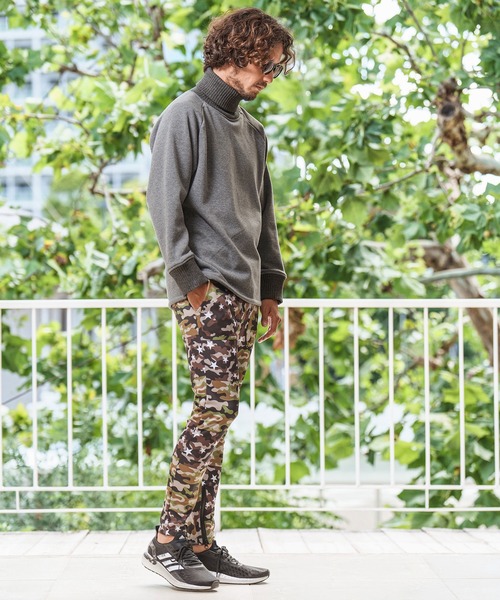 Magine（マージン）の「mlt3954- BACK BOA RIB TURTLE NECK PULLOVER カットソー（Tシャツ/カットソー・メンズ・ブルー系その他/ブラック/チャコール/オリーブ・46/44/48）」の21枚目の写真