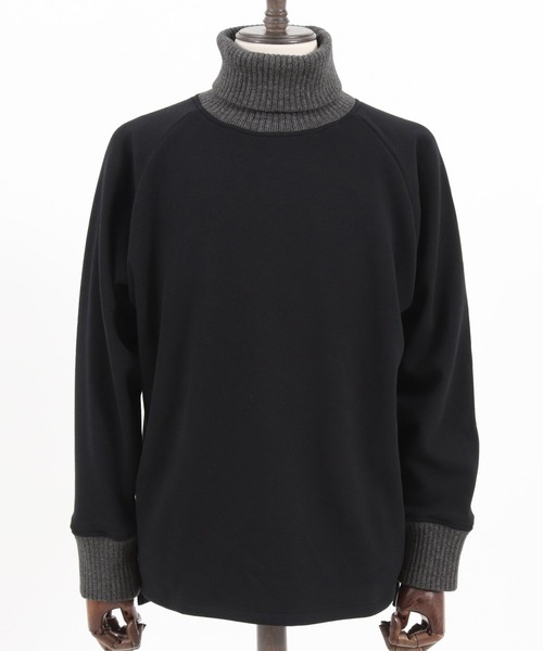 Magine（マージン）の「mlt3954- BACK BOA RIB TURTLE NECK PULLOVER カットソー（Tシャツ/カットソー・メンズ・ブルー系その他/ブラック/チャコール/オリーブ・46/44/48）」の7枚目の写真