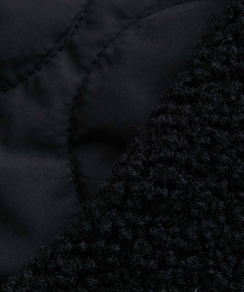 ADAM ET ROPE'（アダムエロペ）の「【WEB限定】リバーシブル ボア＆キルティング ロングベスト/コートレイヤード/ユニセックス（その他アウター・メンズ・ブラック/ネイビー/グレー系その他・FREE）」の21枚目の写真