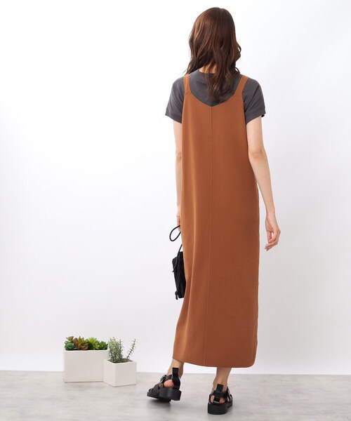 DRESKIP（ドレスキップ）の「◆2WAY ニットキャミワンピース（ワンピース・レディース・ブラック/ライトベージュ/レンガ・02/03）」の17枚目の写真