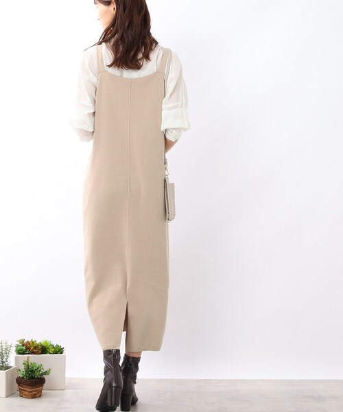 DRESKIP（ドレスキップ）の「◆2WAY ニットキャミワンピース（ワンピース・レディース・ブラック/ライトベージュ/レンガ・02/03）」の21枚目の写真