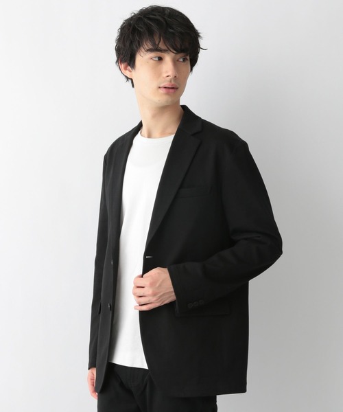GLOBAL WORK（グローバルワーク）の「モーションテックジャケット/281841（テーラードジャケット・メンズ・ブラック/ネイビー・SMALL/MEDIUM/LARGE）」の4枚目の写真