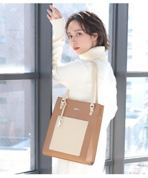 Clelia（クレリア）の「縦型スクエアバーティカルトートバッグ（トートバッグ）」