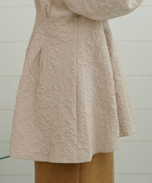 Bab（バブ）の「ジャガードタックシャツブラウス（シャツ/ブラウス・レディース・ライトグレー/ベージュ/オフホワイト・M）」の15枚目の写真