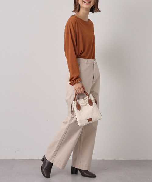 CIAOPANIC TYPY(チャオパニックティピー)の「TDPオックスワイドパンツ(その他パンツ・レディース・ブラック/グレー系その他/ベージュ・MEDIUM/X-SMALL/SMALL/LARGE)」の5枚目の写真
