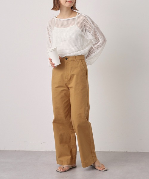 CIAOPANIC TYPY(チャオパニックティピー)の「TDPオックスワイドパンツ(その他パンツ・レディース・ブラック/グレー系その他/ベージュ・MEDIUM/X-SMALL/SMALL/LARGE)」の18枚目の写真