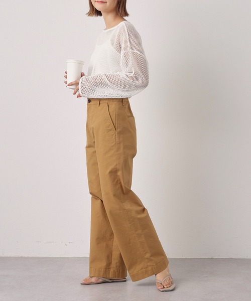 CIAOPANIC TYPY(チャオパニックティピー)の「TDPオックスワイドパンツ(その他パンツ・レディース・ブラック/グレー系その他/ベージュ・MEDIUM/X-SMALL/SMALL/LARGE)」の20枚目の写真