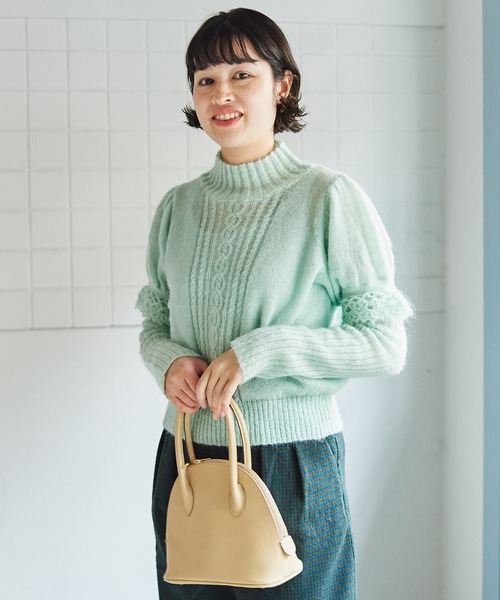 bulle de savon（ビュルデサボン）の「kid mohair pripri タートルプル