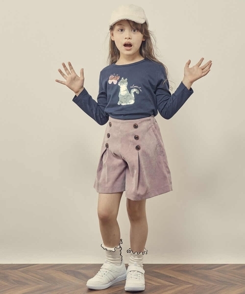 a.v.v（アーヴェヴェ）の「[100-130]スパンコールアソート長袖Tシャツ（Tシャツ/カットソー・キッズ・ホワイト/ネイビー/ライトブルー・120/130/100/110）」の7枚目の写真