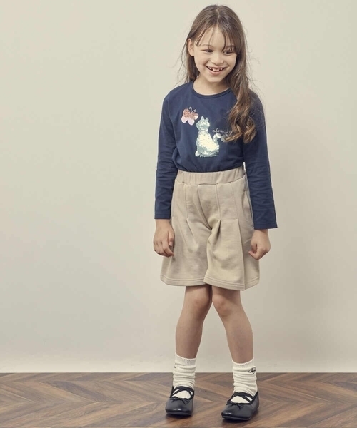 a.v.v（アーヴェヴェ）の「[100-130]スパンコールアソート長袖Tシャツ（Tシャツ/カットソー・キッズ・ホワイト/ネイビー/ライトブルー・120/130/100/110）」の9枚目の写真