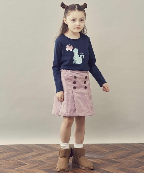 a.v.v（アーヴェヴェ）の「[100-130]スパンコールアソート長袖Tシャツ（Tシャツ/カットソー・キッズ・ホワイト/ネイビー/ライトブルー・120/130/100/110）」の15枚目の写真