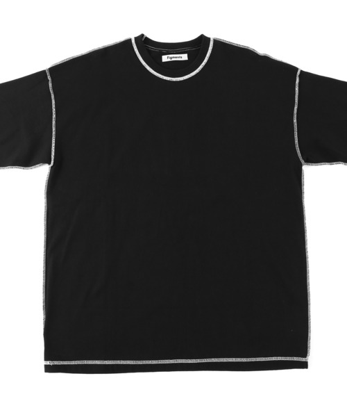 Figments（フィグメンツ）の「オーバーステッチロンＴ（Tシャツ/カットソー・レディース・ブラック/パープル/グレー・FREE）」の5枚目の写真