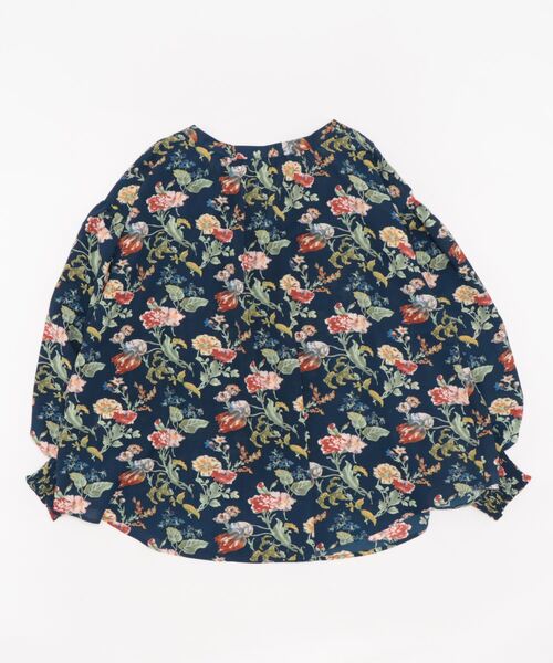 coca(coca)(コカ)の「花柄バルーントップス(シャツ/ブラウス・レディース・ホワイト/ネイビー・M/L)」の13枚目の写真