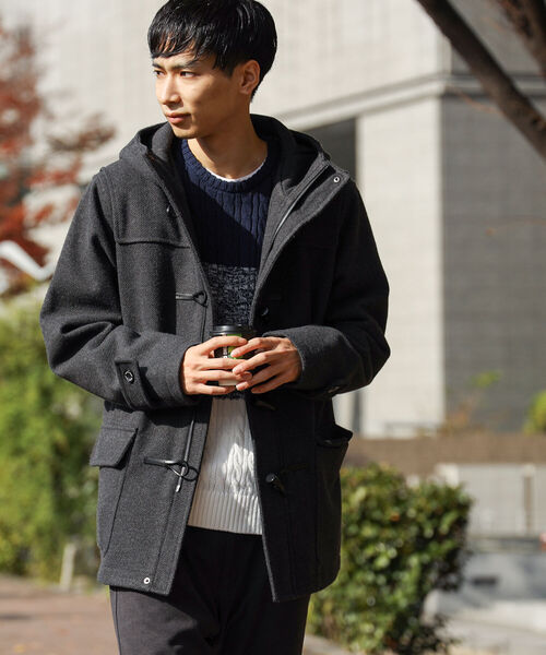 BEAMS HEART（ビームスハート）の「BEAMS HEART / ダッフル コート（ダッフルコート・メンズ・チャコールグレー/ネイビー・X-LARGE/LARGE/MEDIUM/SMALL）」の5枚目の写真