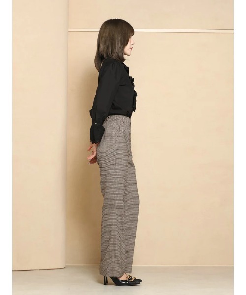 Darich(ダーリッチ)の「センタープレスカラーストレートパンツ(その他パンツ・レディース・ベージュ/ダークグリーン/マルチ/パープル・FREE/FS/S)」の14枚目の写真