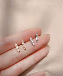 YU-KA : CZラインミニピアス