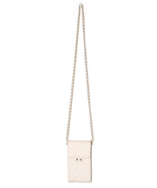w closet(ダブルクローゼット)の「キルティングミニショルダーバッグ(ショルダーバッグ・レディース・アイボリー/ブラック/サックスブルー・FREE)」の13枚目の写真