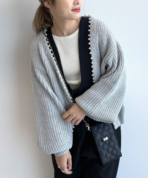 w closet(ダブルクローゼット)の「キルティングミニショルダーバッグ(ショルダーバッグ・レディース・アイボリー/ブラック/サックスブルー・FREE)」の19枚目の写真