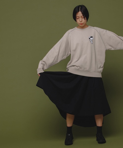 Uiscel(ユイセル)の「Uiscel 4WAYストレッチボリュームマキシスカート(スカート・レディース・ブラック/モカ・ONE)」の3枚目の写真