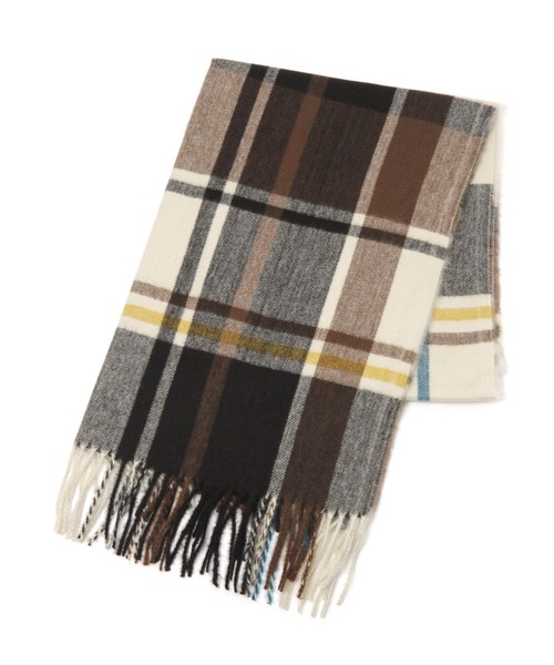 LEPSIM（レプシィム）の「洗えるチェックストール　294846（ストール/ショール・レディース・ライトグレー/ベージュ/オフホワイト/ピンク/イエロー/ブルー・ONE SIZE）」の18枚目の写真