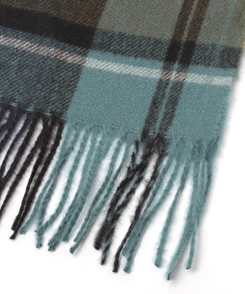 LEPSIM（レプシィム）の「洗えるチェックストール　294846（ストール/ショール・レディース・ライトグレー/ベージュ/オフホワイト/ピンク/イエロー/ブルー・ONE SIZE）」の14枚目の写真