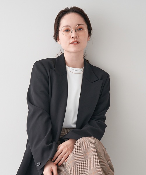 UNITED ARROWS（ユナイテッドアローズ）の「ボストン型 メガネ｜ユナイテッドアローズ｜Zoff｜UNITED ARROWS DRESS UP（メガネ・レディース・シルバー/ゴールド・FREE）」の19枚目の写真
