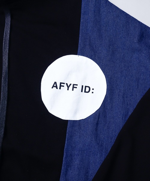 AFYF(エーエフワイエフ)の「AFYF VANDALISMDENIM MIX PARKA/ミックスパーカー(パーカー・メンズ・ブラック/ホワイト・FREE)」の13枚目の写真