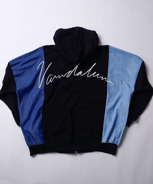 AFYF(エーエフワイエフ)の「AFYF VANDALISMDENIM MIX PARKA/ミックスパーカー(パーカー・メンズ・ブラック/ホワイト・FREE)」の15枚目の写真