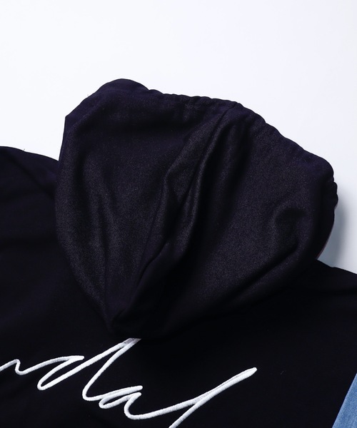 AFYF(エーエフワイエフ)の「AFYF VANDALISMDENIM MIX PARKA/ミックスパーカー(パーカー・メンズ・ブラック/ホワイト・FREE)」の11枚目の写真