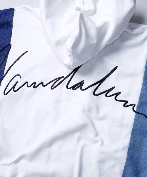 AFYF(エーエフワイエフ)の「AFYF VANDALISMDENIM MIX PARKA/ミックスパーカー(パーカー・メンズ・ブラック/ホワイト・FREE)」の7枚目の写真