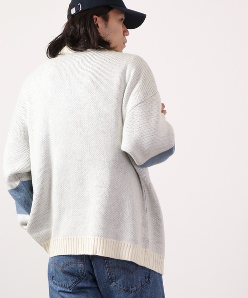 A.T,C in the attic homme(エーティーシーインジアティックオム)の「襟付き 刺繍ワイドカーディガン 2022AW(カーディガン/ボレロ・メンズ・ブラック/オフホワイト・L/M)」の5枚目の写真