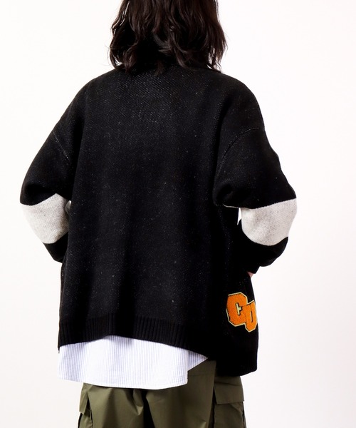 A.T,C in the attic homme(エーティーシーインジアティックオム)の「襟付き 刺繍ワイドカーディガン 2022AW(カーディガン/ボレロ・メンズ・ブラック/オフホワイト・L/M)」の9枚目の写真