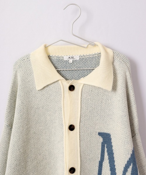 A.T,C in the attic homme(エーティーシーインジアティックオム)の「襟付き 刺繍ワイドカーディガン 2022AW(カーディガン/ボレロ・メンズ・ブラック/オフホワイト・L/M)」の13枚目の写真