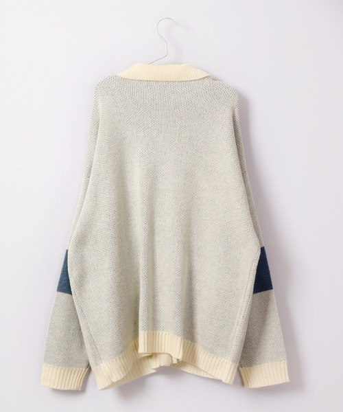 A.T,C in the attic homme(エーティーシーインジアティックオム)の「襟付き 刺繍ワイドカーディガン 2022AW(カーディガン/ボレロ・メンズ・ブラック/オフホワイト・L/M)」の12枚目の写真