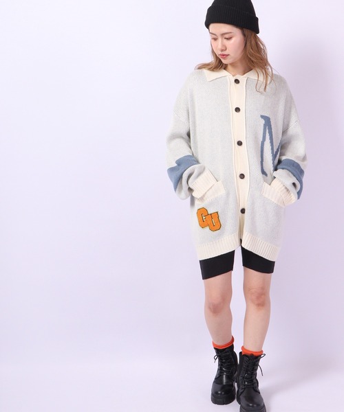 A.T,C in the attic homme(エーティーシーインジアティックオム)の「襟付き 刺繍ワイドカーディガン 2022AW(カーディガン/ボレロ・メンズ・ブラック/オフホワイト・L/M)」の22枚目の写真