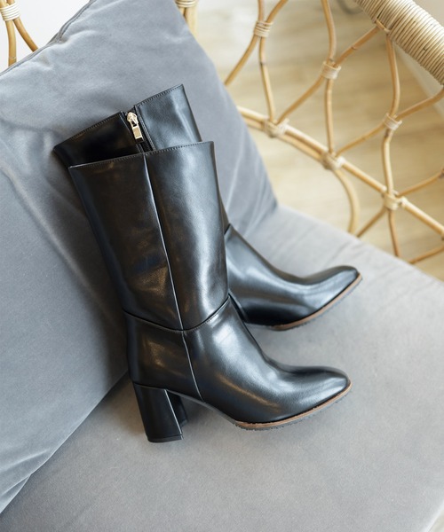 SESTO(セスト)の「チャンキーヒールミドルブーツ(ブーツ・レディース・ブラウン/ブラック・S/M/L/LL/3L)」の19枚目の写真