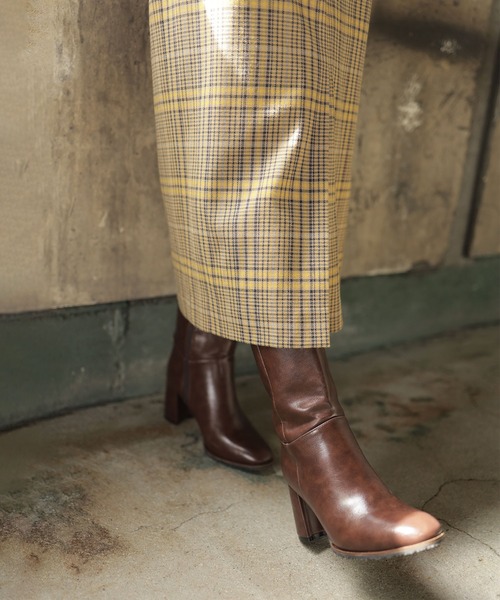 SESTO(セスト)の「チャンキーヒールミドルブーツ(ブーツ・レディース・ブラウン/ブラック・S/M/L/LL/3L)」の16枚目の写真