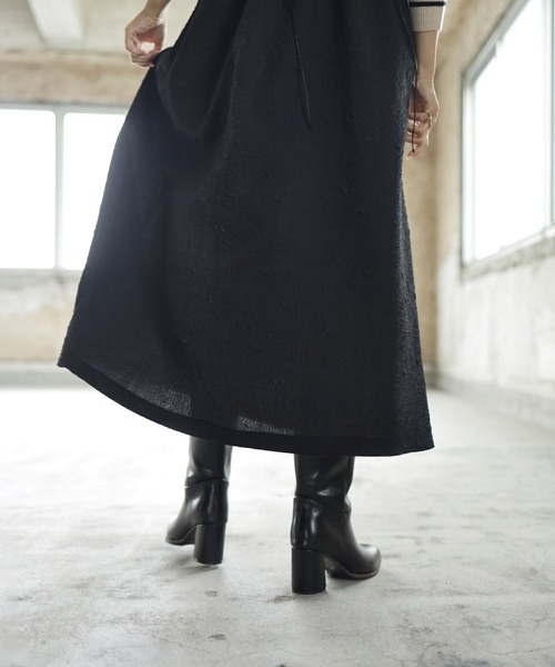 SESTO(セスト)の「チャンキーヒールミドルブーツ(ブーツ・レディース・ブラウン/ブラック・S/M/L/LL/3L)」の8枚目の写真