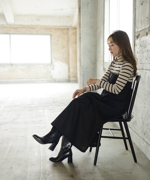 SESTO(セスト)の「チャンキーヒールミドルブーツ(ブーツ・レディース・ブラウン/ブラック・S/M/L/LL/3L)」の15枚目の写真