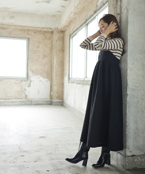 SESTO(セスト)の「チャンキーヒールミドルブーツ(ブーツ・レディース・ブラウン/ブラック・S/M/L/LL/3L)」の12枚目の写真