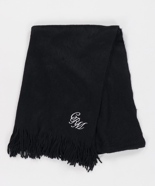 SPINNS（スピンズ）の「シャギー大判ストール（マフラー・レディース・ブラック/ブルー/ホワイト・ONESIZE）」の8枚目の写真